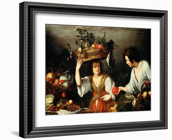 The Fruit Seller-Bernardo Strozzi-Framed Giclee Print