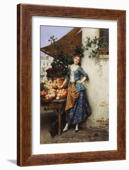 The Fruit Seller-Daniel Hernandez-Framed Giclee Print