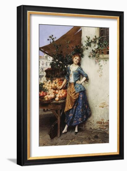 The Fruit Seller-Daniel Hernandez-Framed Giclee Print