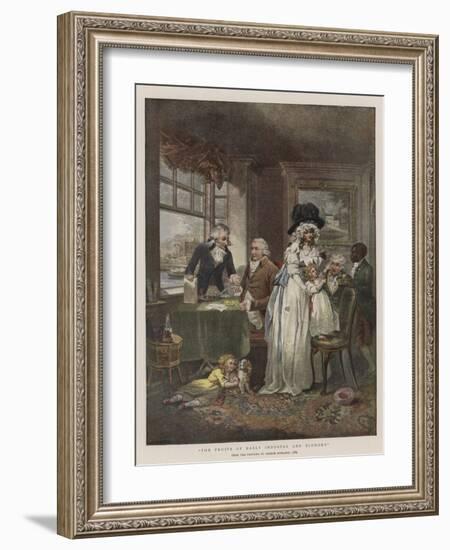 The Fruits of Early Industry and Economy-George Morland-Framed Giclee Print