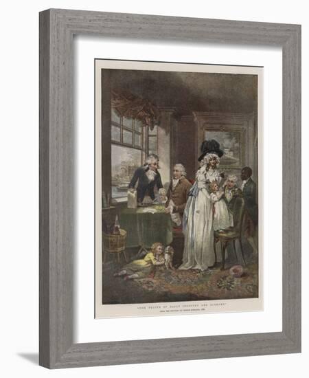 The Fruits of Early Industry and Economy-George Morland-Framed Giclee Print