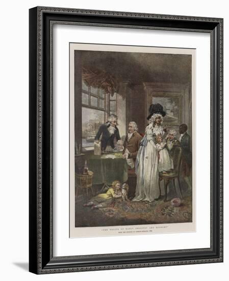 The Fruits of Early Industry and Economy-George Morland-Framed Giclee Print