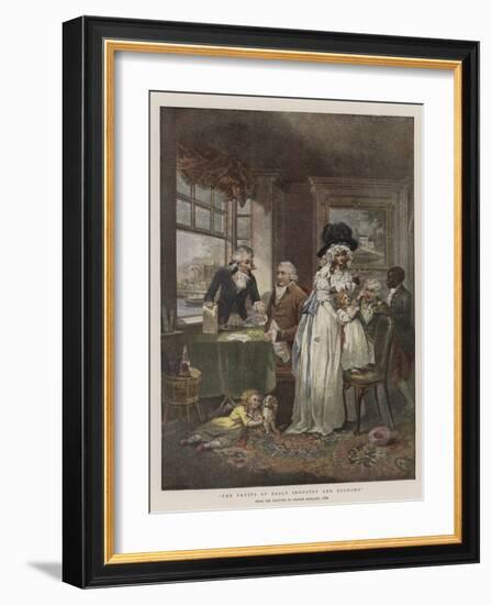 The Fruits of Early Industry and Economy-George Morland-Framed Giclee Print