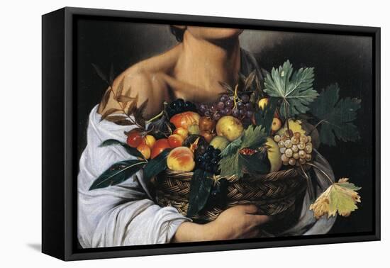 The Fruttaiolo or Boy with Basket of Fruit-Caravaggio-Framed Premier Image Canvas