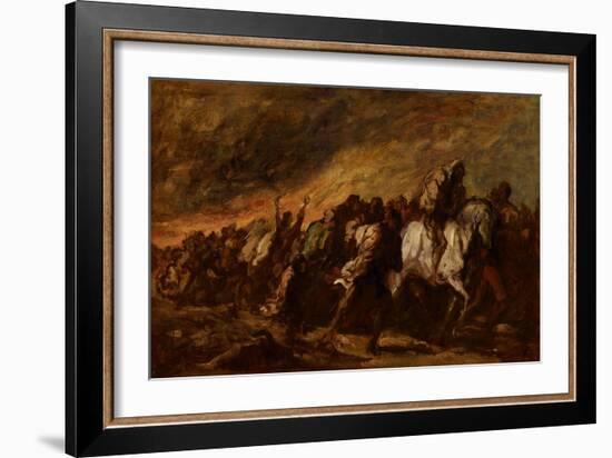 The Fugitives, C.1868-Honore Daumier-Framed Giclee Print