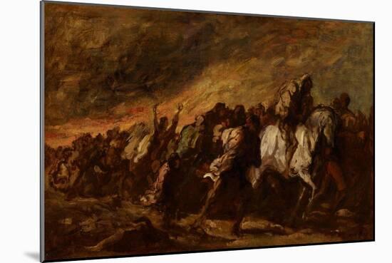 The Fugitives, C.1868-Honore Daumier-Mounted Giclee Print