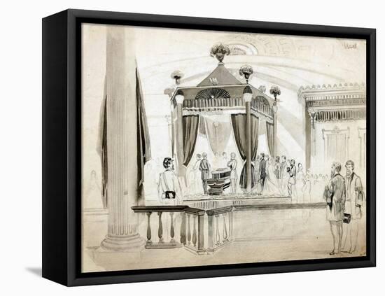 The Funeral Catafalque at Springfield-null-Framed Premier Image Canvas