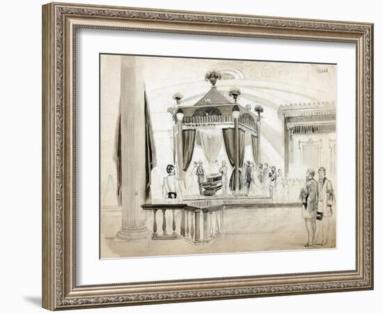 The Funeral Catafalque at Springfield-null-Framed Giclee Print