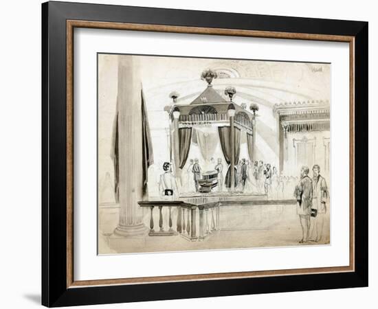 The Funeral Catafalque at Springfield-null-Framed Giclee Print