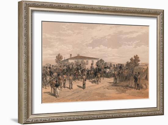 The Funeral Cortege of Lord Raglan Leaving Head Quarters, 1856-Thomas Picken-Framed Giclee Print