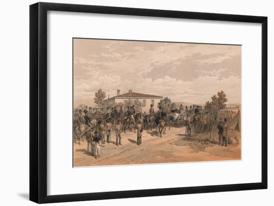 The Funeral Cortege of Lord Raglan Leaving Head Quarters, 1856-Thomas Picken-Framed Giclee Print