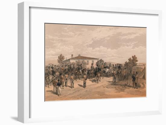 The Funeral Cortege of Lord Raglan Leaving Head Quarters, 1856-Thomas Picken-Framed Giclee Print