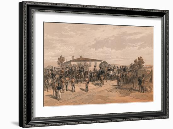 The Funeral Cortege of Lord Raglan Leaving Head Quarters, 1856-Thomas Picken-Framed Giclee Print