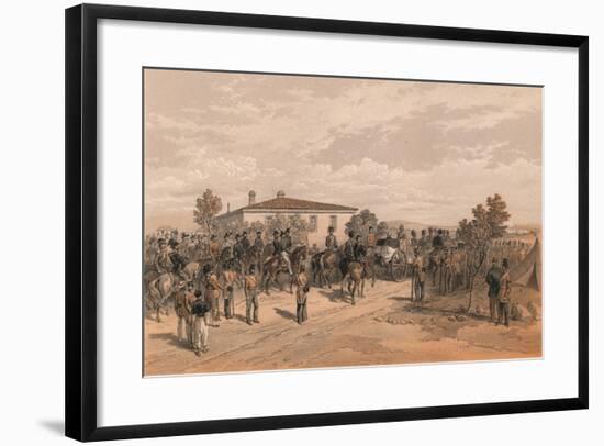 The Funeral Cortege of Lord Raglan Leaving Head Quarters, 1856-Thomas Picken-Framed Giclee Print