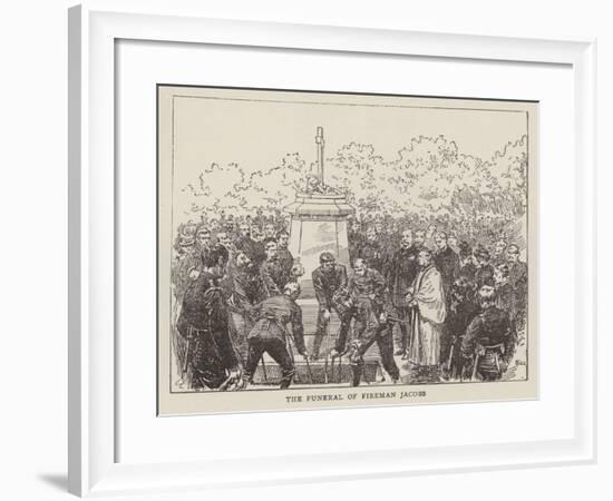 The Funeral of Fireman Jacobs-null-Framed Giclee Print