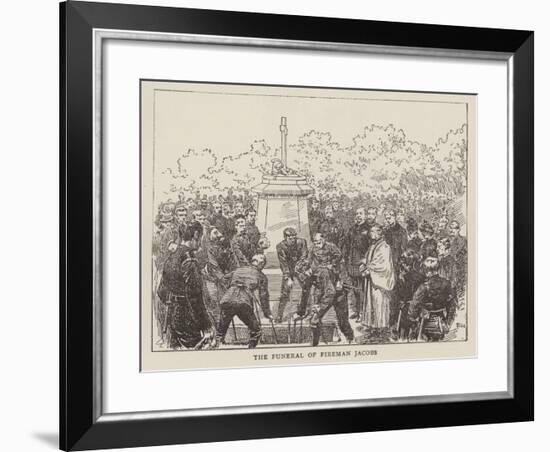 The Funeral of Fireman Jacobs-null-Framed Giclee Print