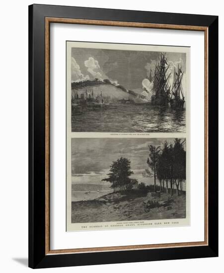 The Funeral of General Grant, Riverside Park, New York-null-Framed Giclee Print