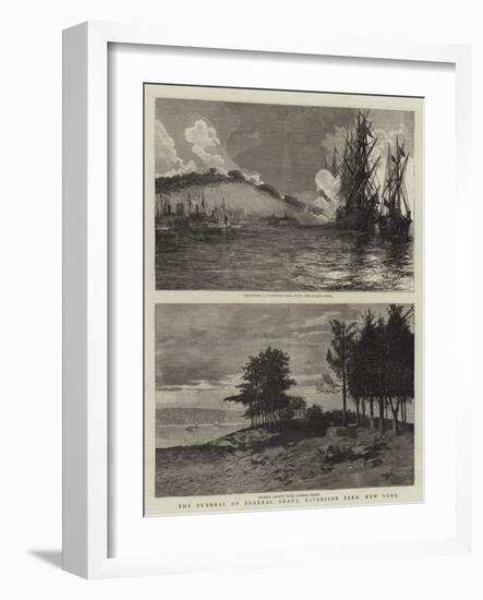 The Funeral of General Grant, Riverside Park, New York-null-Framed Giclee Print