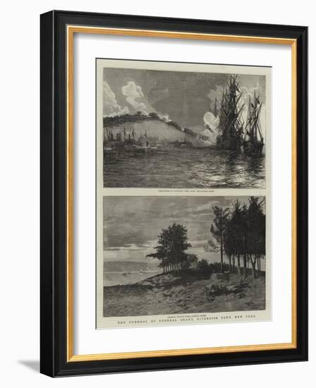 The Funeral of General Grant, Riverside Park, New York-null-Framed Giclee Print