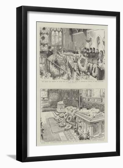 The Funeral of Hrh the Late Duke of Clarence and Avondale-null-Framed Giclee Print