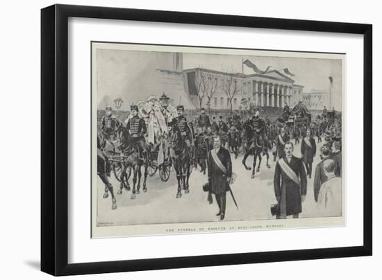 The Funeral of Kossuth at Buda-Pesth, Hungary-null-Framed Giclee Print