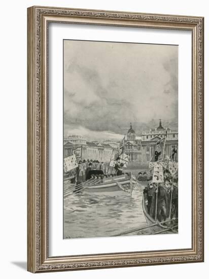 The Funeral of Lord Nelson-William Henry Margetson-Framed Giclee Print