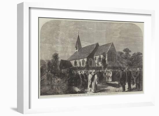 The Funeral of Mr Cobden, the Interment in West Lavington Churchyard-null-Framed Giclee Print