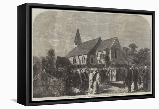 The Funeral of Mr Cobden, the Interment in West Lavington Churchyard-null-Framed Premier Image Canvas