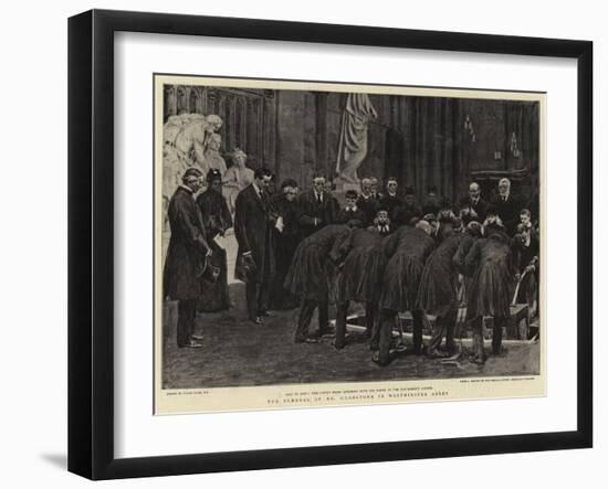 The Funeral of Mr Gladstone in Westminster Abbey-Frank Dadd-Framed Giclee Print