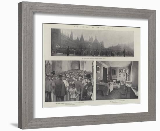 The Funeral of Mr Gladstone-null-Framed Giclee Print