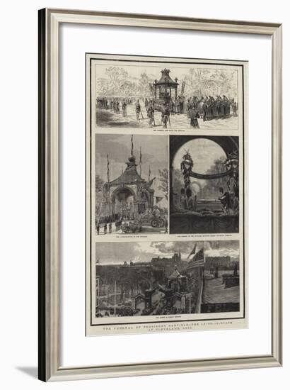 The Funeral of President Garfield, the Lying-In-State at Cleveland, Ohio-Joseph Nash-Framed Giclee Print