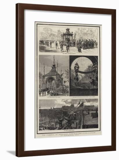 The Funeral of President Garfield, the Lying-In-State at Cleveland, Ohio-Joseph Nash-Framed Giclee Print