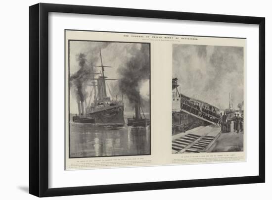 The Funeral of Prince Henry of Battenberg-Fred T. Jane-Framed Giclee Print