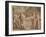 The Funeral of Raymond Diocrès: an Episode from the Story of St Bruno, 1619-21 (Brush and Brown Ink-Giovanni Lanfranco-Framed Giclee Print