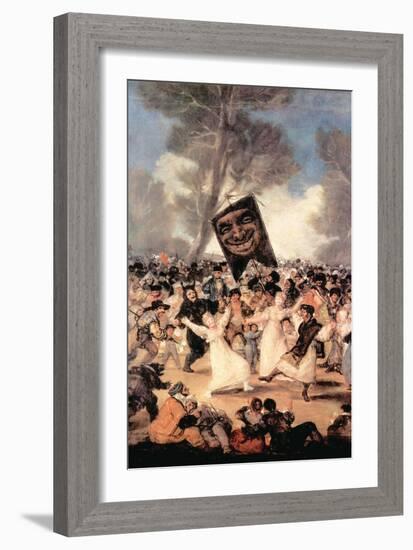 The Funeral of Sardina-Francisco de Goya-Framed Art Print