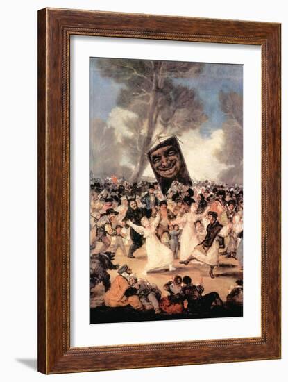 The Funeral of Sardina-Francisco de Goya-Framed Art Print