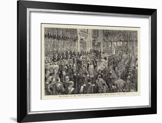 The Funeral of the Duke of Albany in St George's Chapel, Windsor, 5 April 1884-null-Framed Giclee Print