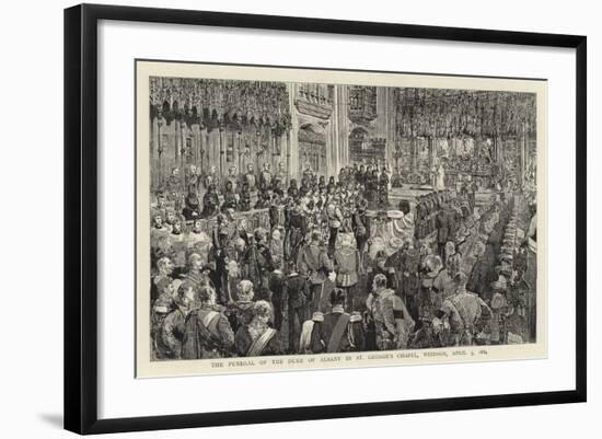 The Funeral of the Duke of Albany in St George's Chapel, Windsor, 5 April 1884-null-Framed Giclee Print