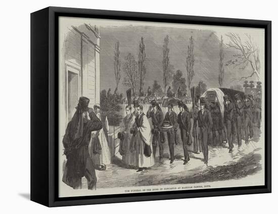 The Funeral of the Duke of Newcastle at Markham Clinton, Notts-null-Framed Premier Image Canvas