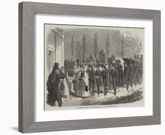 The Funeral of the Duke of Newcastle at Markham Clinton, Notts-null-Framed Giclee Print