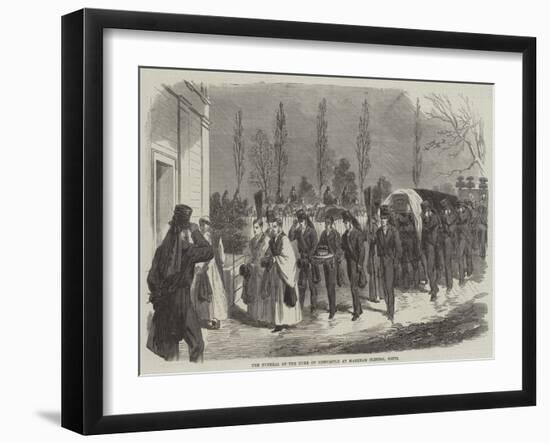 The Funeral of the Duke of Newcastle at Markham Clinton, Notts-null-Framed Giclee Print