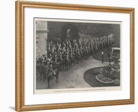 The Funeral of the Empress Frederick, Her Late Majesty's Hussars in the Procession-null-Framed Giclee Print