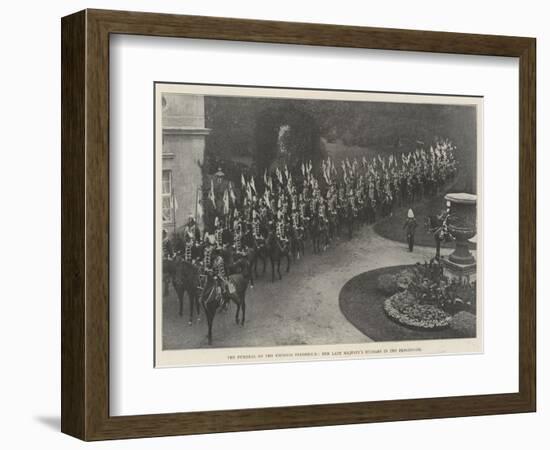 The Funeral of the Empress Frederick, Her Late Majesty's Hussars in the Procession-null-Framed Giclee Print