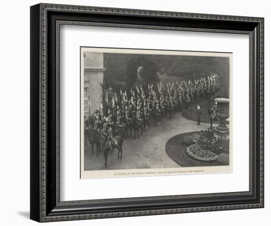 The Funeral of the Empress Frederick, Her Late Majesty's Hussars in the Procession-null-Framed Giclee Print