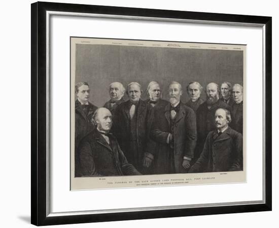 The Funeral of the Late Alfred Lord Tennyson, Poet Laureate-null-Framed Giclee Print