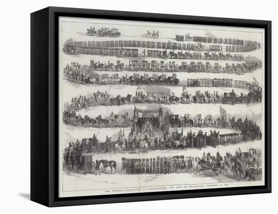 The Funeral Procession of Field-Marshal the Duke of Wellington, 18 November 1852-null-Framed Premier Image Canvas