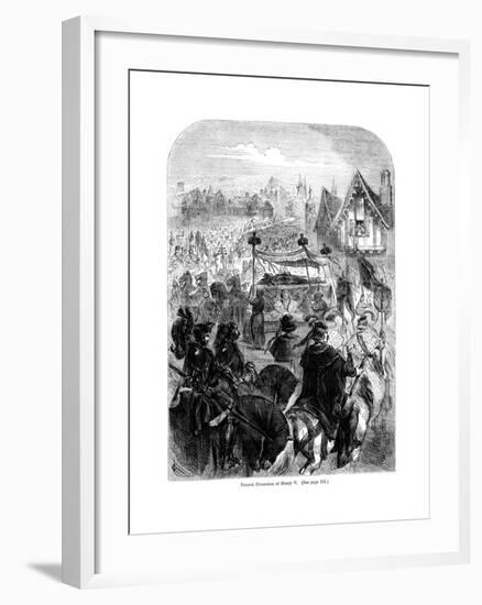 The Funeral Procession of King Henry V, 1422-null-Framed Giclee Print