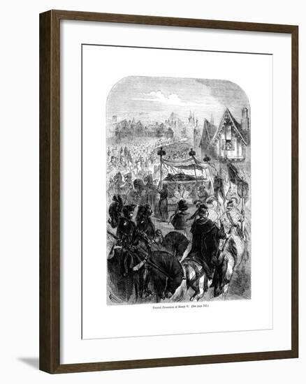 The Funeral Procession of King Henry V, 1422-null-Framed Giclee Print