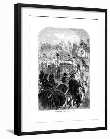 The Funeral Procession of King Henry V, 1422-null-Framed Giclee Print