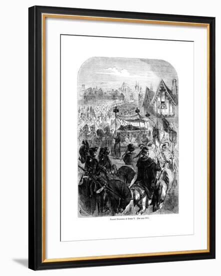 The Funeral Procession of King Henry V, 1422-null-Framed Giclee Print